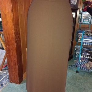 Long classy brown skirt